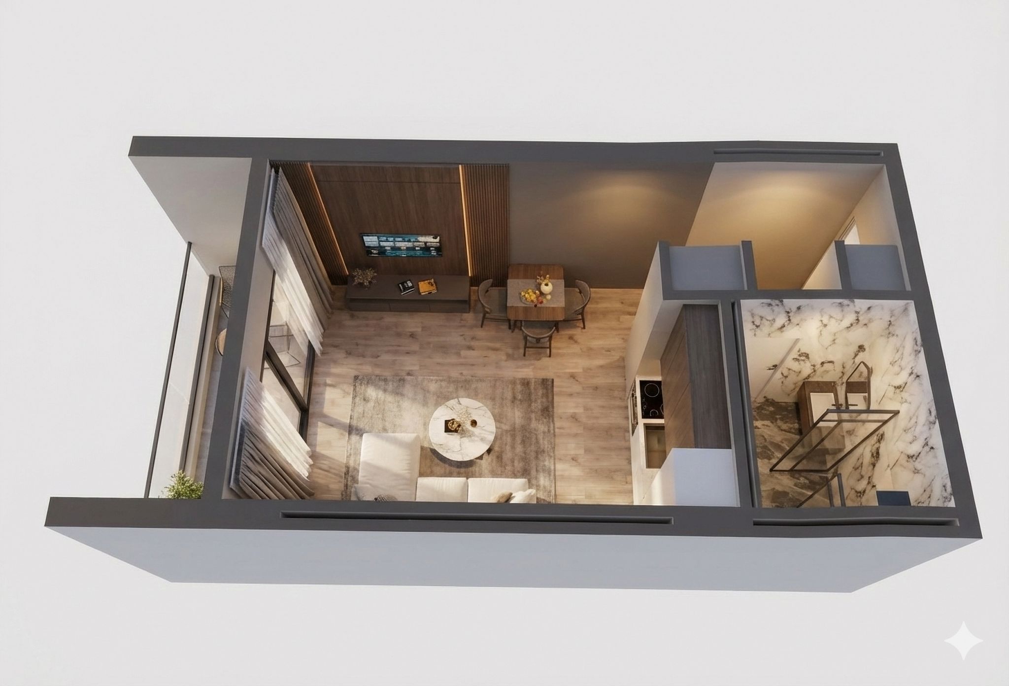 Štúdio 2403 v Liam Residence - 46.3 m²